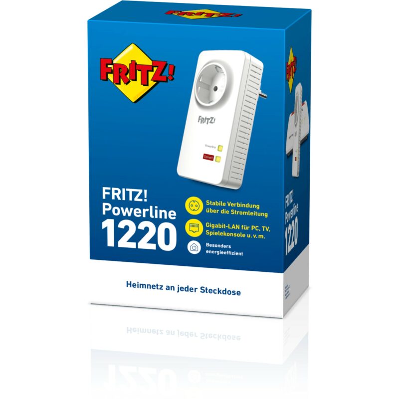 INTD AVM FRITZ! Powerline 1220E - Bridge - GigE, HomePlug AV (HPAV) 2.0, IEEE 1901 – Bild 6