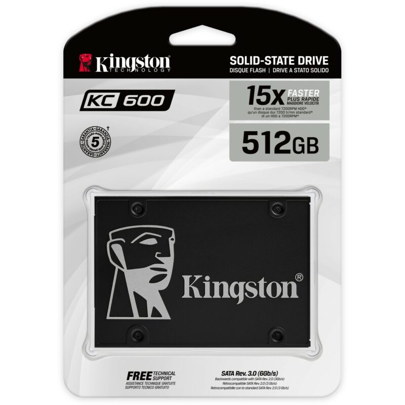 SSD 2.5" 1TB Kingston KC600 – Bild 5