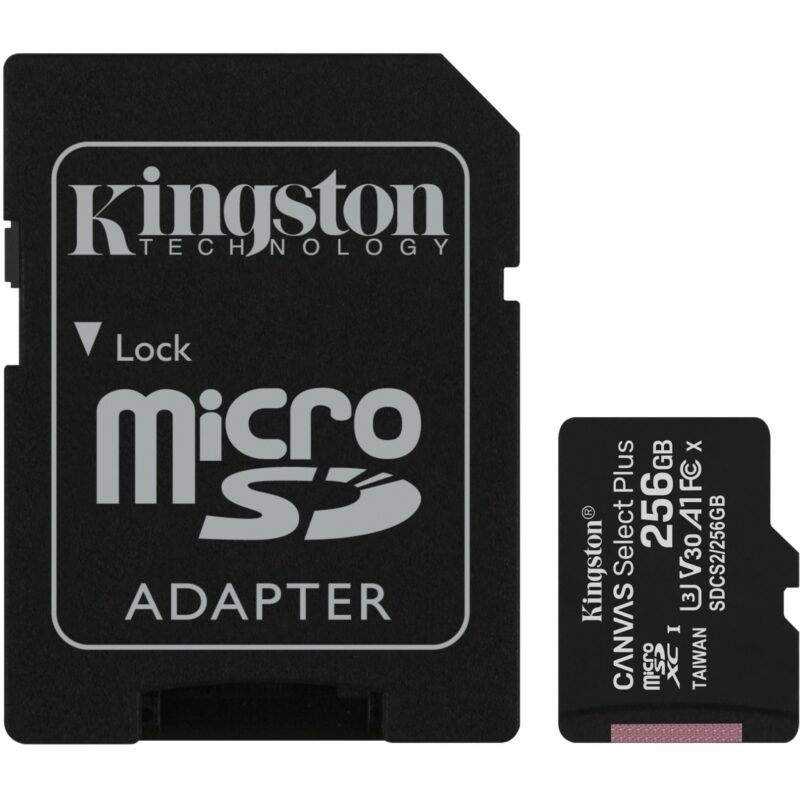 256GB Kingston Canvas Select Plus MicroSDXC 100MB/s +Adapter – Bild 4