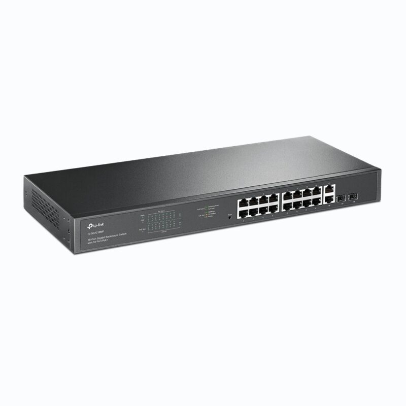 "TP-LINK SG1218MP - 18-Port Gigabit Rackmount Switch with 16-Port PoE+" – Bild 3