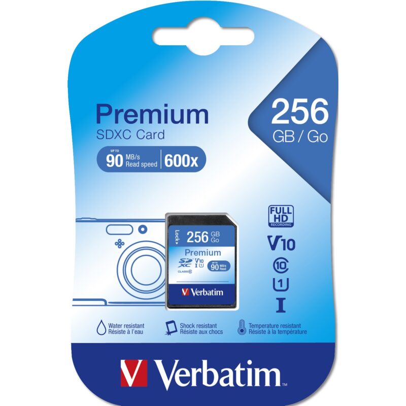 "CARD 256GB Verbatim SDXC Premium Class 10 extern retail" – Bild 3