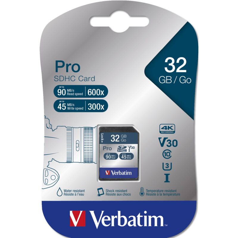 "CARD 32GB Verbatim SDHC Karte Pro Class 10 UHS-I 47021" – Bild 3