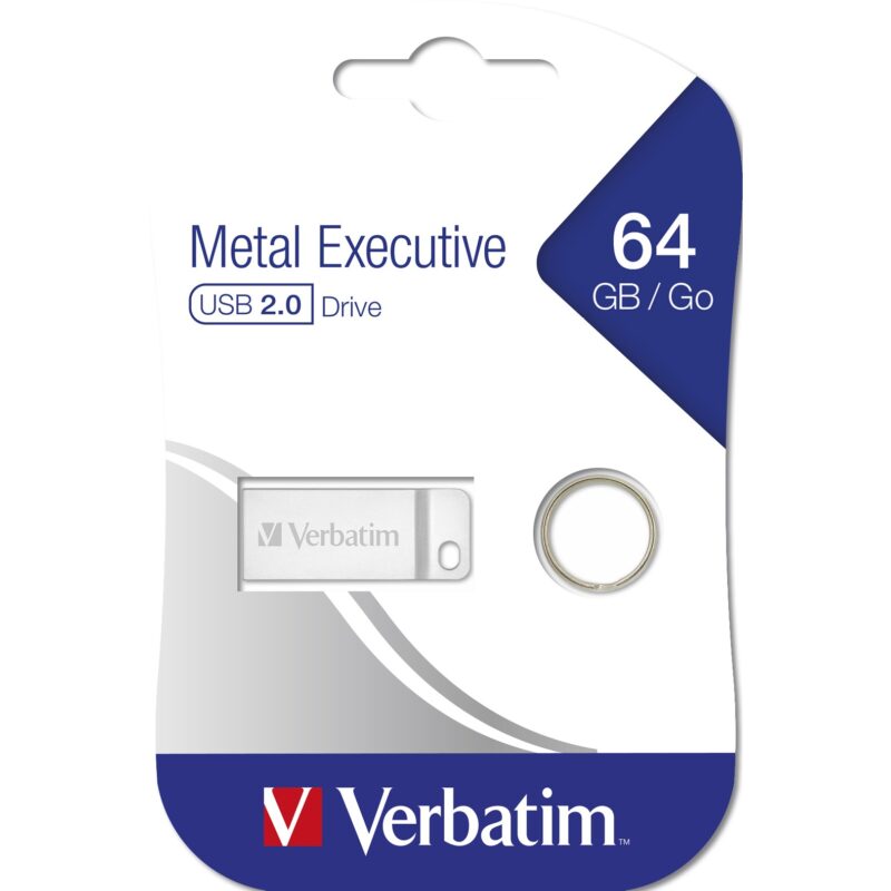 "STICK 64GB USB 2.0 Verbatim Metal Executive silver" – Bild 7