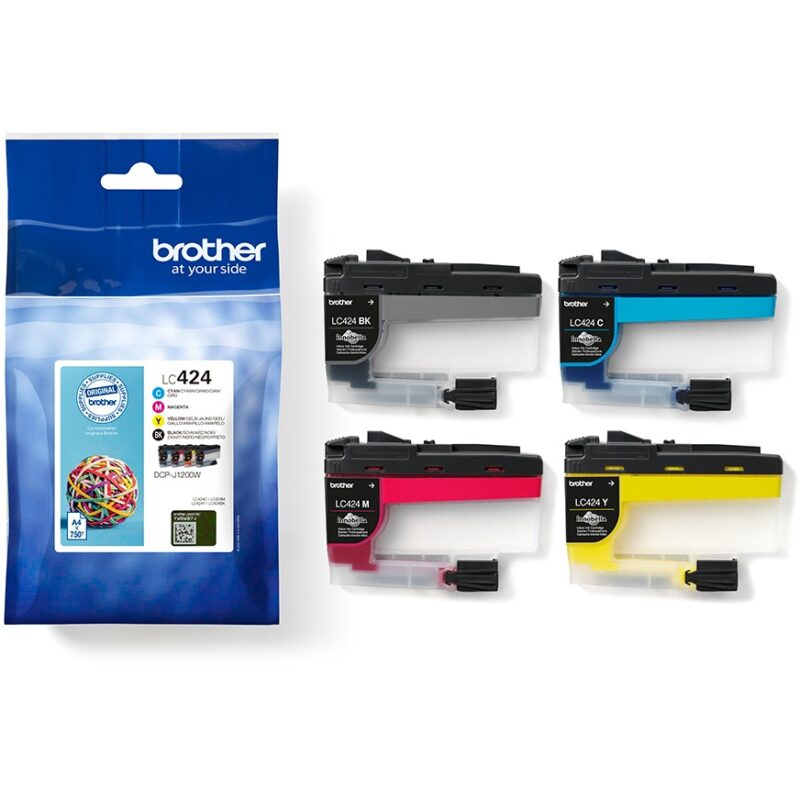 "Brother LC-424 - 4er-Pack - Black Cyan Magenta Yellow" – Bild 4