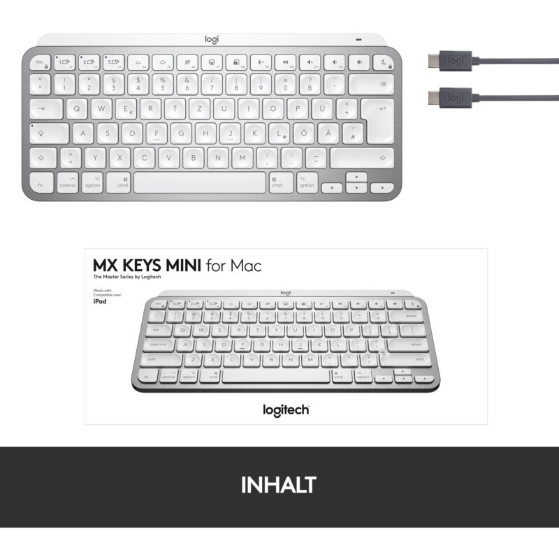 "Logitech MX Keys Mini MAC - Tastatur Hintergrundbeleuchtung" – Bild 5