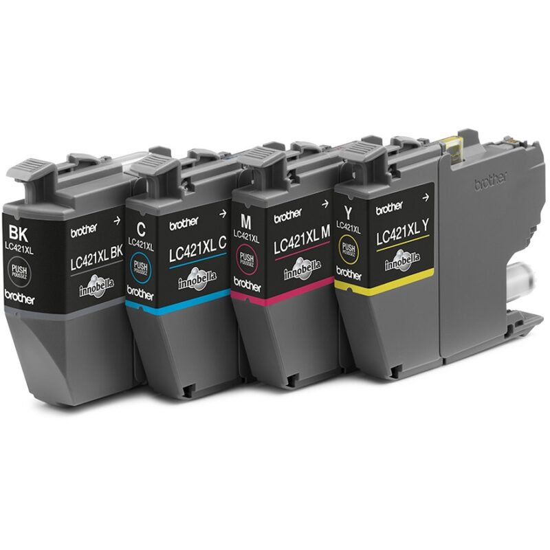 "Brother 4-pack of Black Cyan Magenta and Yellow 500-page high capacity ink cartridges for DCP-J1050DW MFC-J1010DW and DCP-J11" – Bild 3