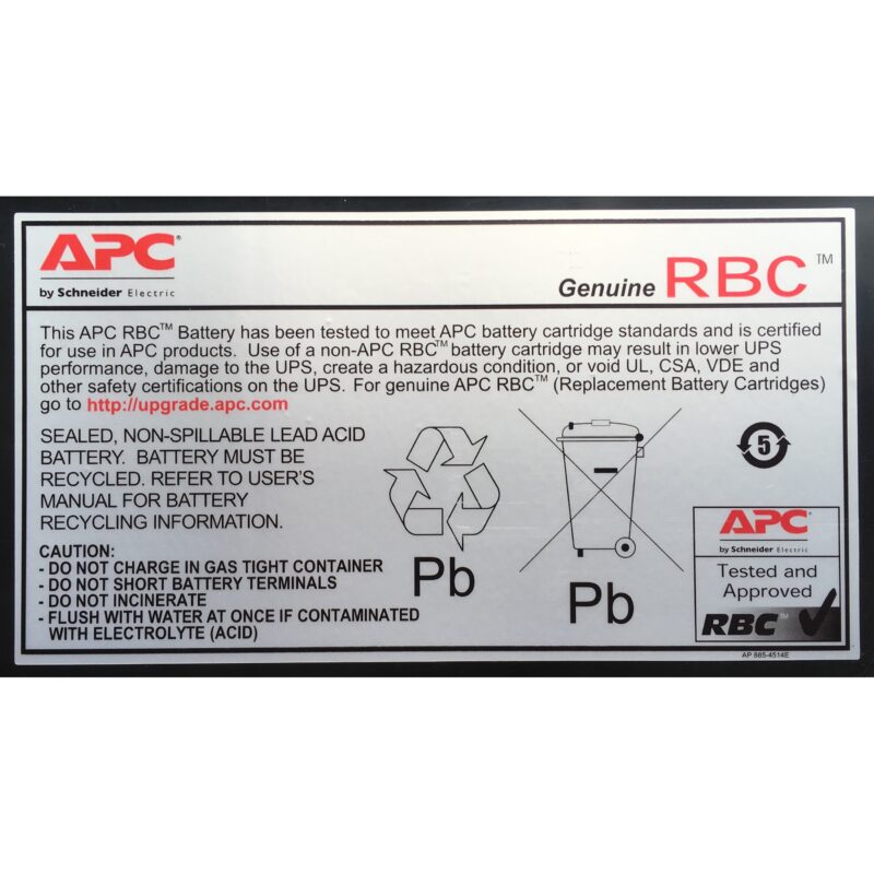 "APC Replacement Battery Catridge RBC47 12V 3200mAh Black" – Bild 3
