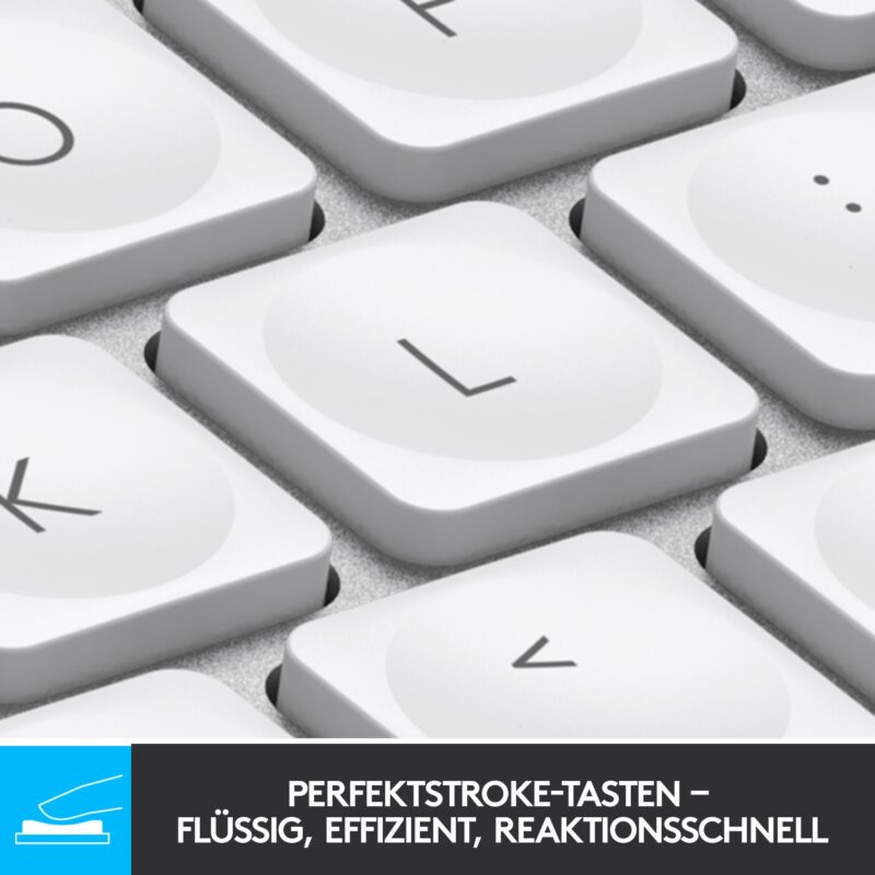 "Logitech MX Keys Mini - Tastatur - Hintergrundbeleuchtung Pale Gray" – Bild 13