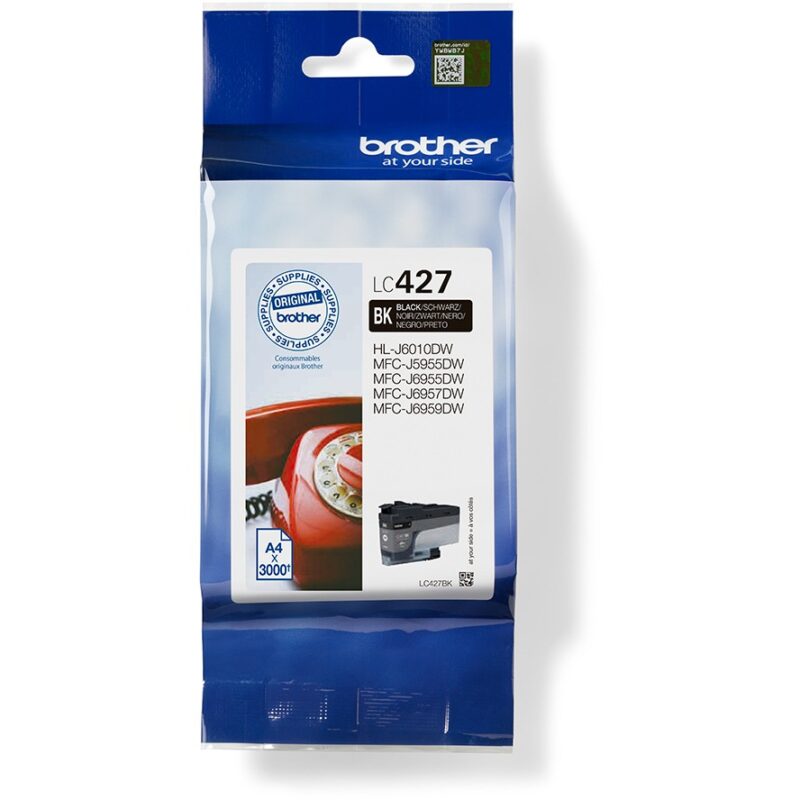"Brother Tinte LC427BK Schwarz bis zu 3000 Seiten nach ISO/IEC 24711"