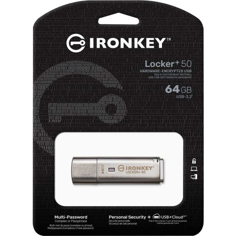 "STICK 64GB USB 3.2 Kingston IronKey Locker+ 50" – Bild 7