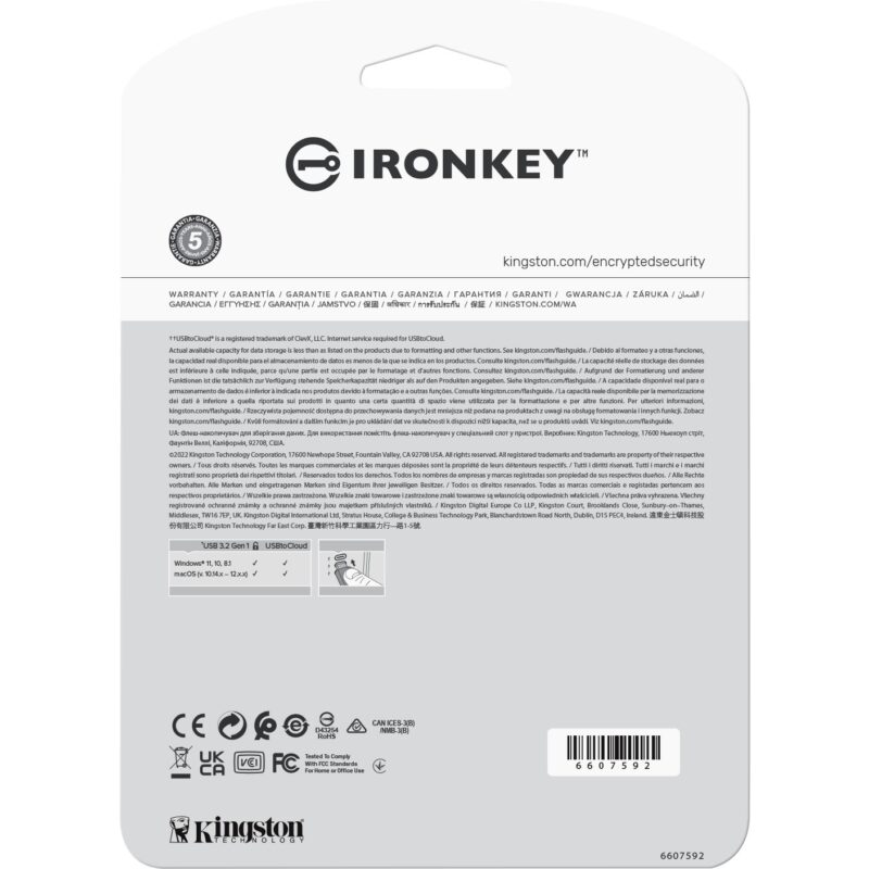 "STICK 64GB USB 3.2 Kingston IronKey Locker+ 50" – Bild 8