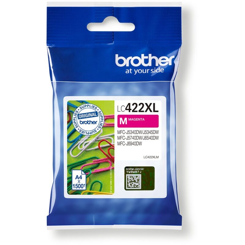"Brother LC422XLM HY Ink Cartridge For BH19M/B Compatible with MFC-J5340DW MFC-J5740DW MFC-J6540DW MFC-J6940DW1500 pages"