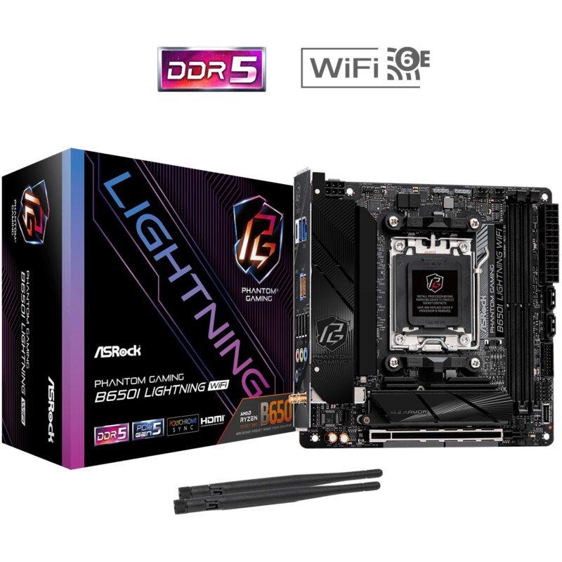 "B650I Lightning WiFi AM5 mITX HDMI DDR5 retail - AMD Sockel AM5 (Ryzen Zen4)" – Bild 7
