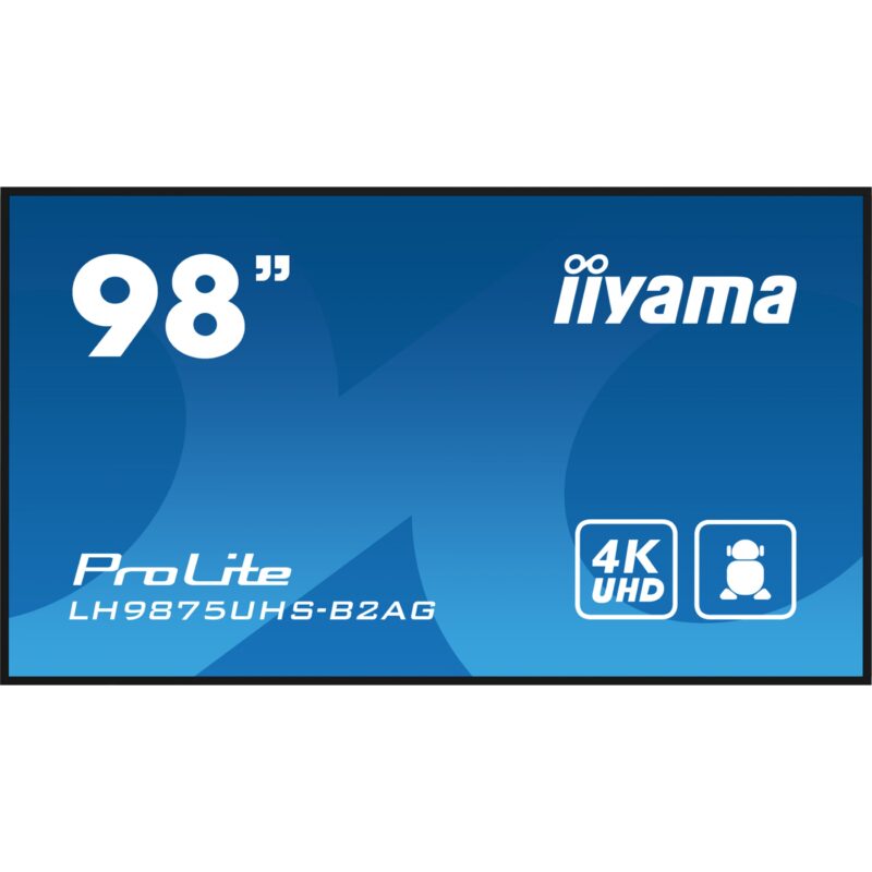"IIYAMA 247.7cm(97.5"") LH9875UHS-B2AG 16:9 3xHDMI+DP+DVI 4K (Speditionsversand)"