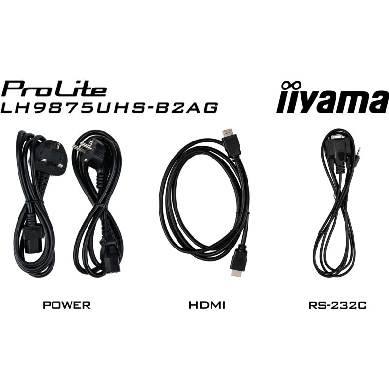 "IIYAMA 247.7cm(97.5"") LH9875UHS-B2AG 16:9 3xHDMI+DP+DVI 4K (Speditionsversand)" – Bild 10