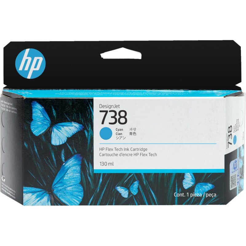 "HP Tinte 738 498N5A Cyan"