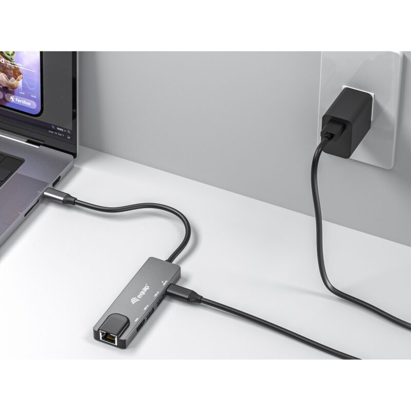 "Equip Dock USB-C->HDMI.2xUSB3.0.GbE.100WPD 25cm si" – Bild 8