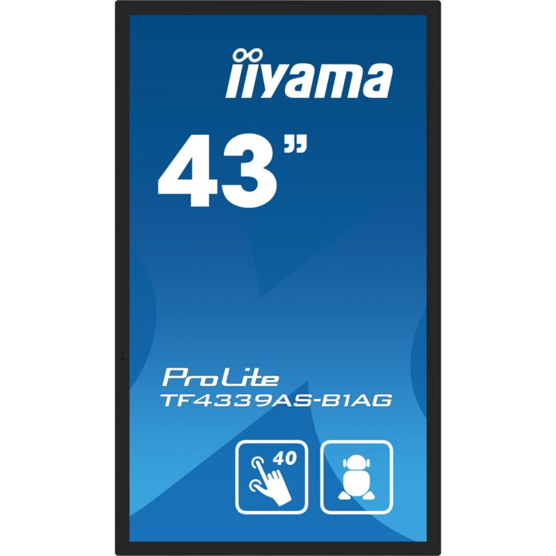 "IIYAMA 108cm (43"") TF4339AS-B1AG 16:9 M-Touch 2xHDMI+DP+USB" – Bild 3