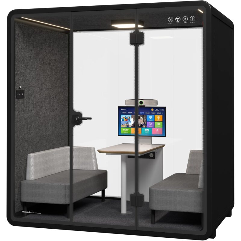"Soundbox Office Pod SR-L (F6) 4 person black"