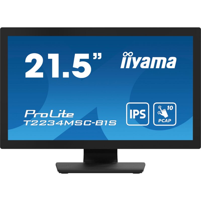 "IIYAMA 54.6cm (21.5"") T2234MSC-B1S 16:9 M-Touch HDMI+DP IPS retail"