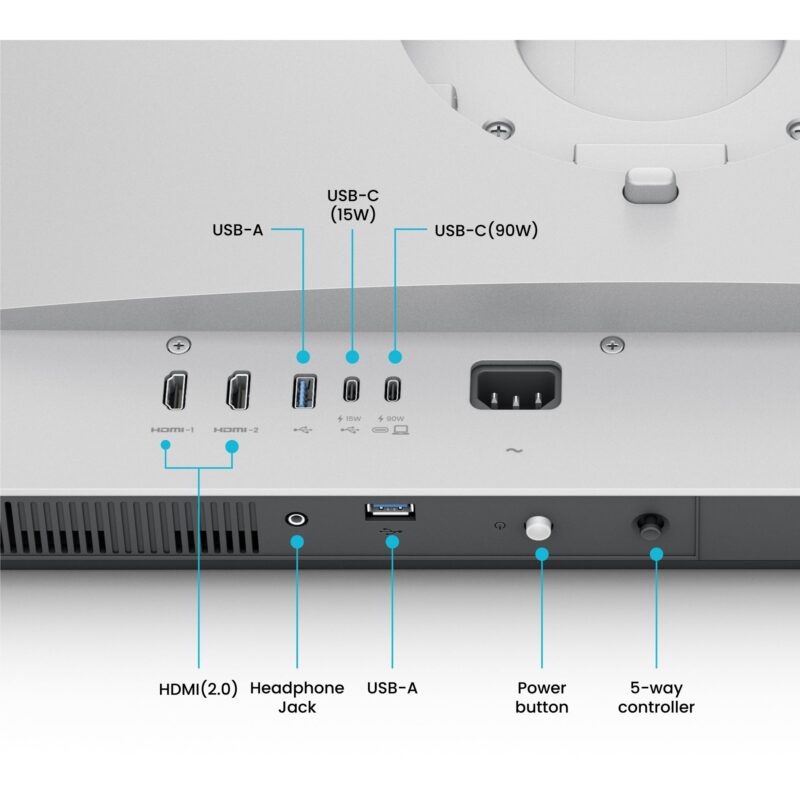 "BenQ 68.6cm MA270U 16:9 DP/USB-C/HDMI silv. lift/piv UHD" – Bild 4
