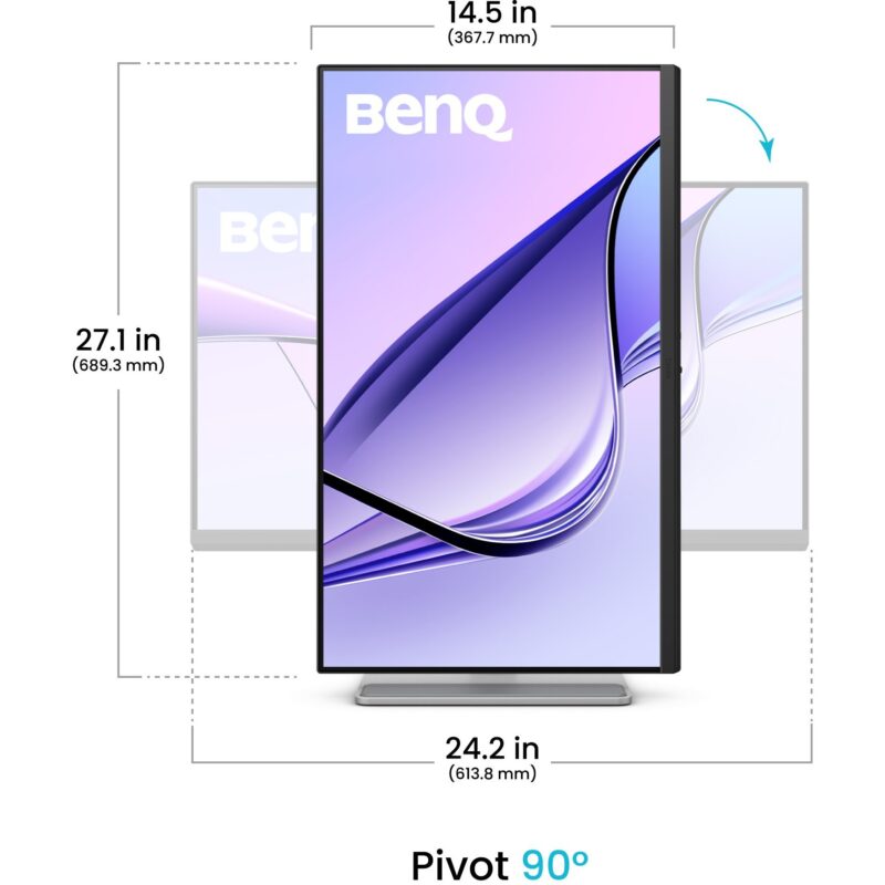 "BenQ 68.6cm MA270U 16:9 DP/USB-C/HDMI silv. lift/piv UHD" – Bild 5