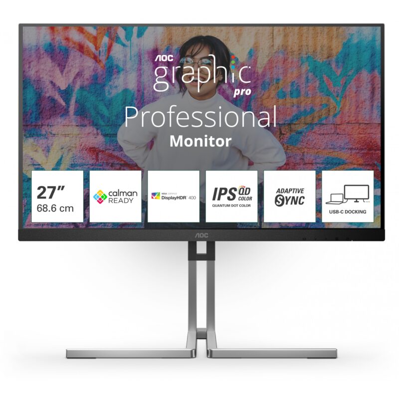 "AOC 68.6cm (27"") Q27U3CV 16:09 HDMI+DP+USB-C IPS black"