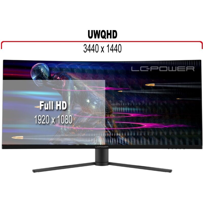 "LC-Power 86.36cm (34"") LC-M34-UWQHD-165-C VA+DP+HDMI" – Bild 10
