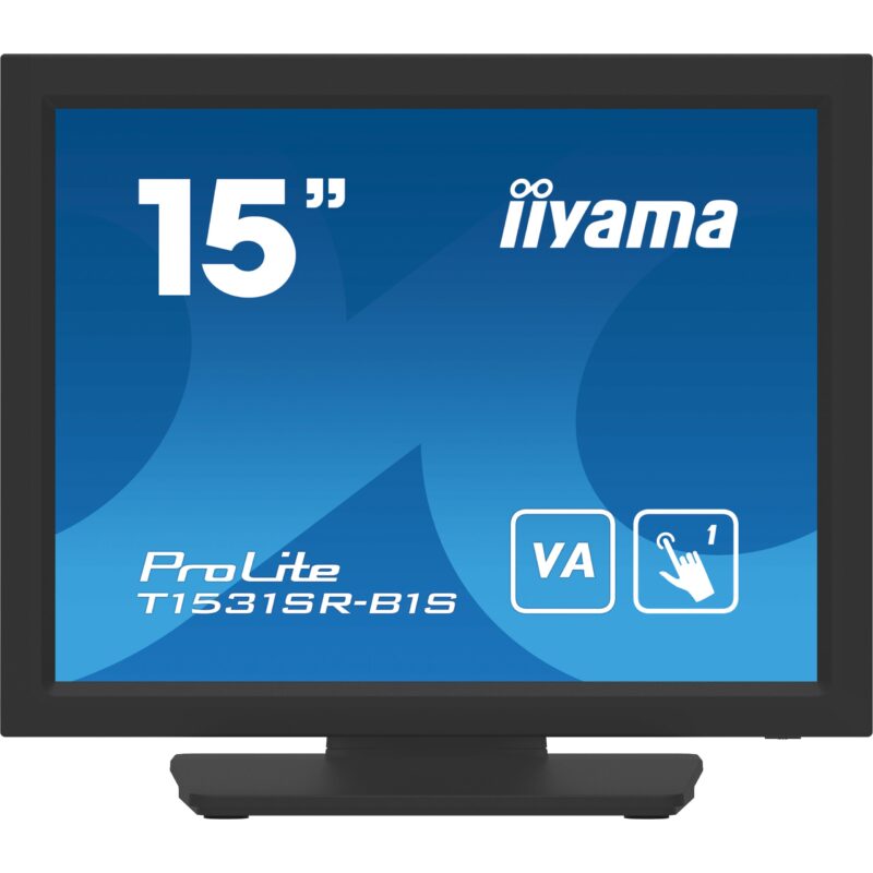 "IIYAMA 38.0cm (15"") T1531SR-B1S 4:3 Touch HDMI+DP VA retail"
