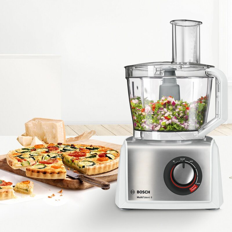 "Bosch Kompakt-Küchenmaschine Multi Talent 8 1250 W *weiß/Edelstahl*" – Bild 4