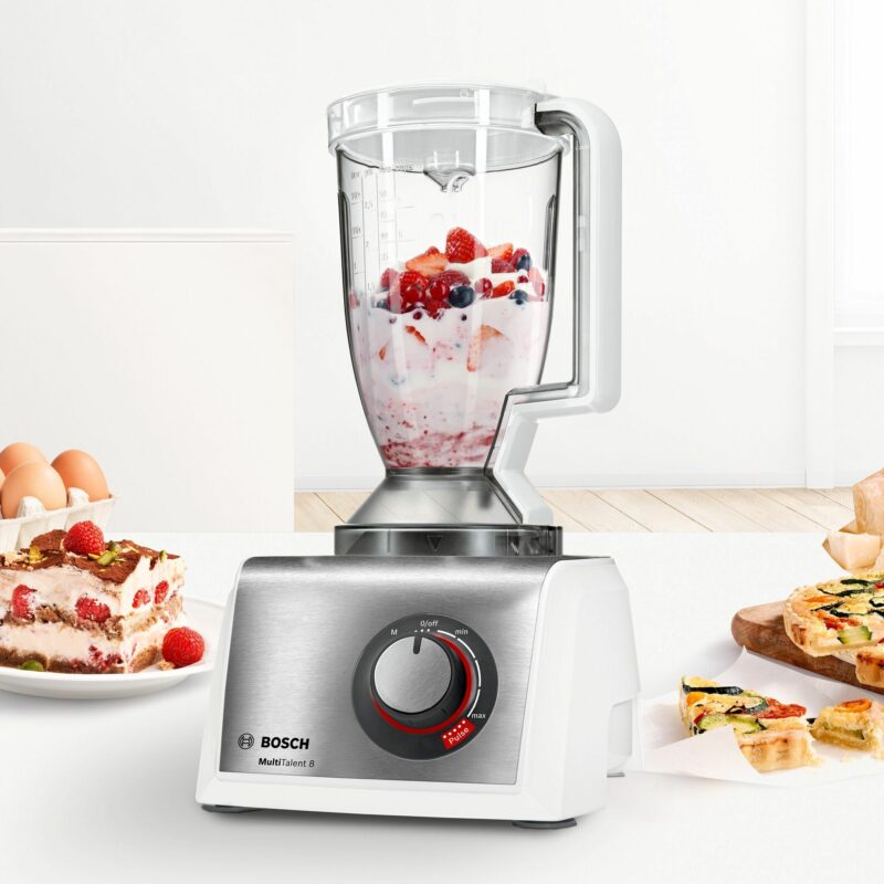 "Bosch Kompakt-Küchenmaschine Multi Talent 8 1250 W *weiß/Edelstahl*" – Bild 5