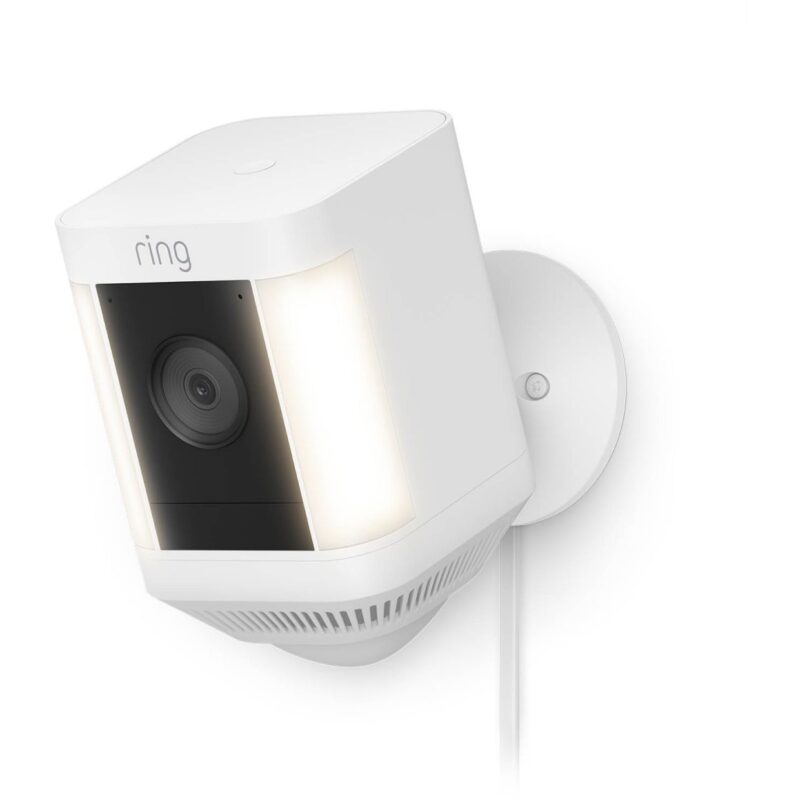 "Amazon Ring Spotlight Cam Plus Plug-In White"