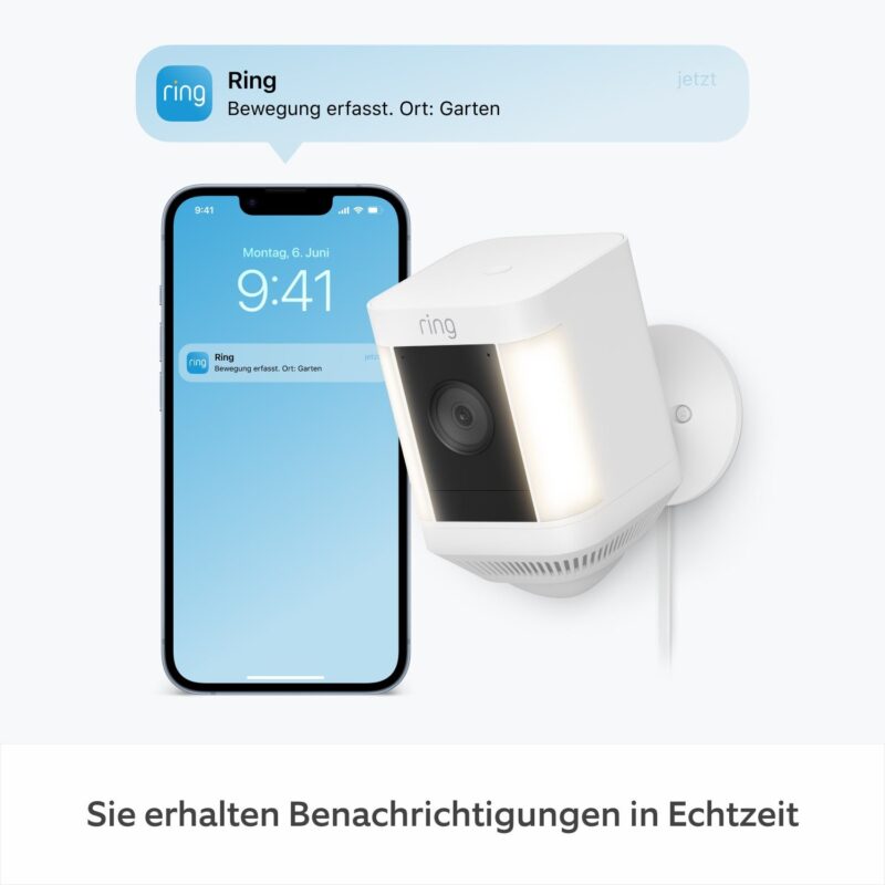 "Amazon Ring Spotlight Cam Plus Plug-In White" – Bild 4