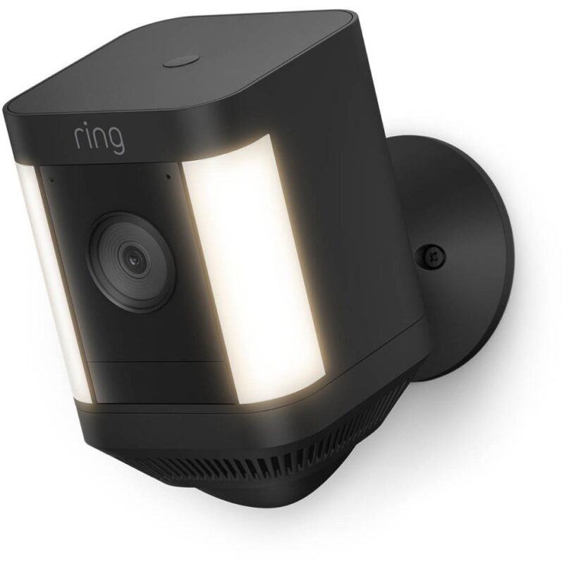"Amazon Ring Spotlight Cam Plus Battery Black"