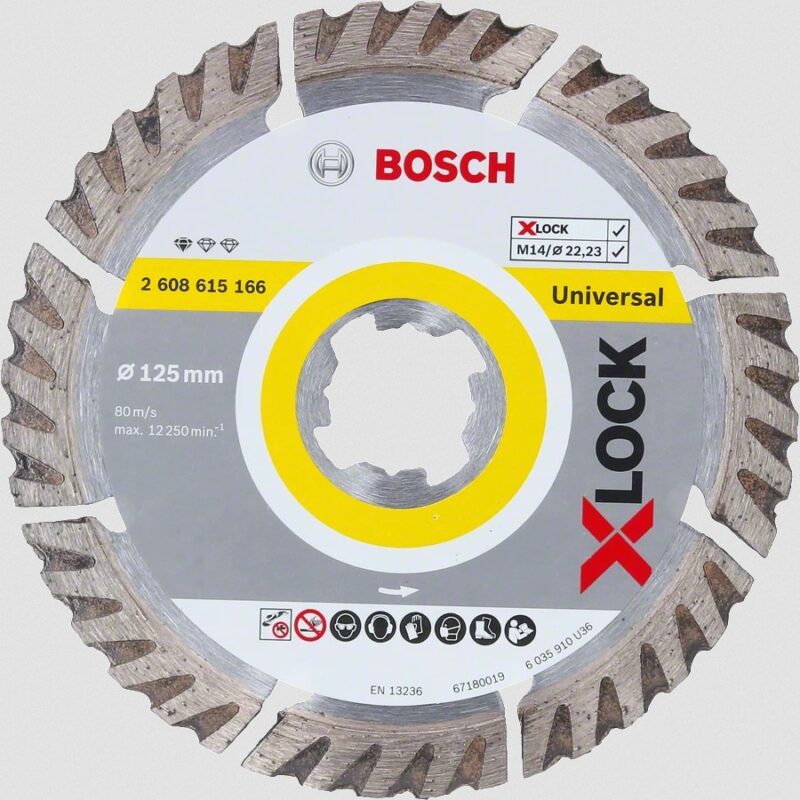 "Bosch X-LOCK DIA-TS 125x22 23 Sf. Univ."