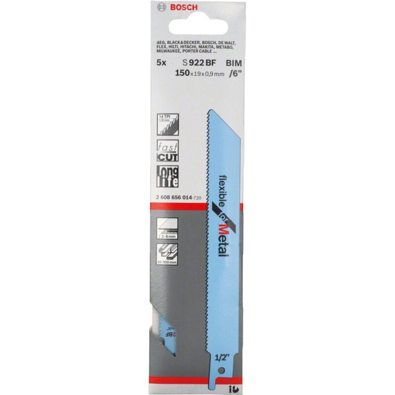 "Bosch 5 Säbelsägeblätter S 922 BF" – Bild 3