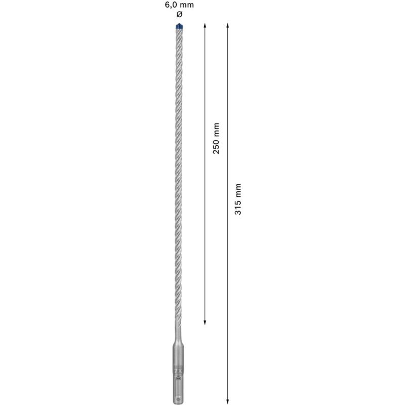 "Bosch EXPERT Hammerbohrer SDS plus-7X 6x250x315mm" – Bild 7