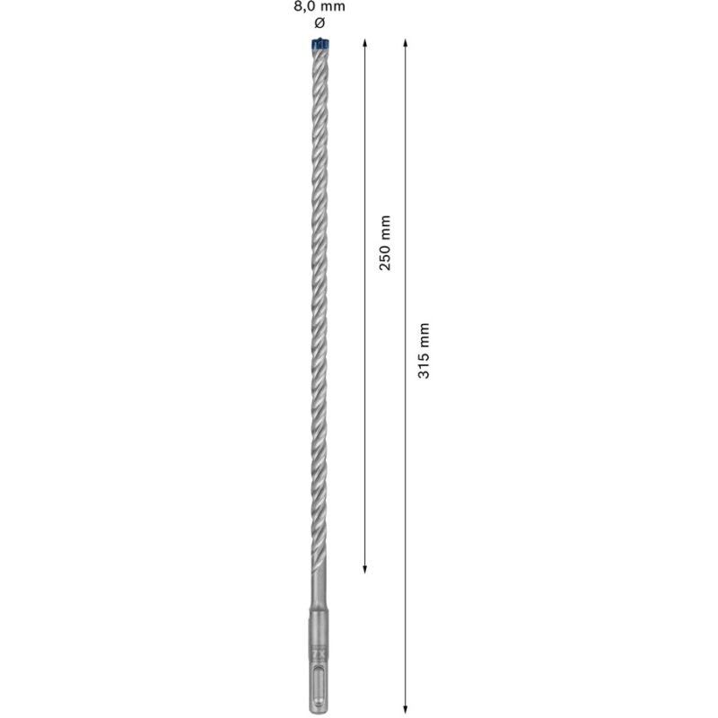 "Bosch EXPERT Hammerbohrer SDS plus-7X 8x250x315mm" – Bild 7