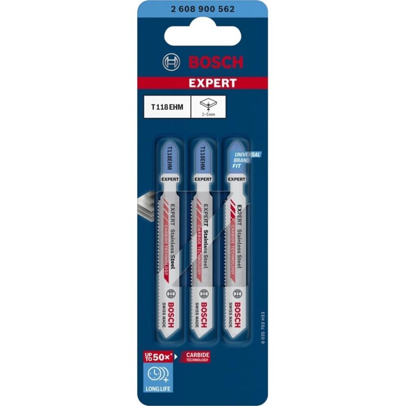 "Bosch EXPERT Stichsägeblätter T118EHM 3Stk Stainless Steel" – Bild 3