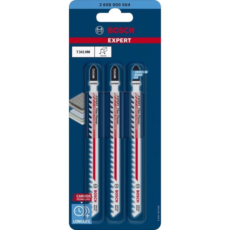"Bosch EXPERT Stichsägeblätter T341HM 3Stk Fiber Plaster" – Bild 3