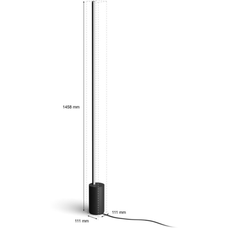 "Philips Hue Gradient Signe Stehleuchte schwarz" – Bild 5