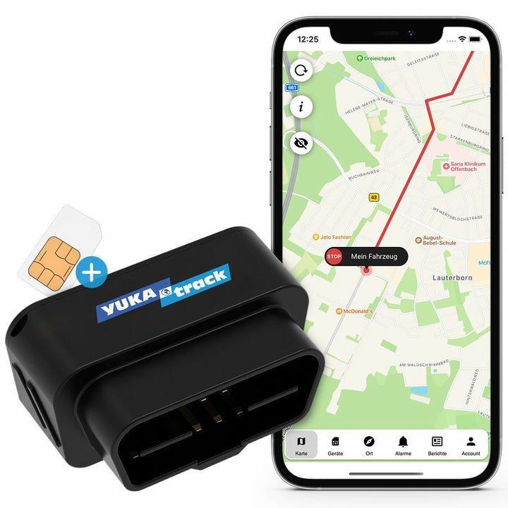 """IoT YUKAtrack AIO GPS OBD2 Car Tracker with SIM + Data Flat"""
