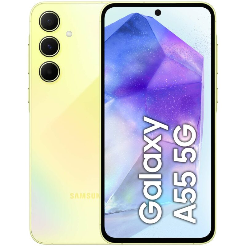 """Samsung Galaxy A55 A556 5G Dual Sim 8GB RAM 128GB - Lemon"""