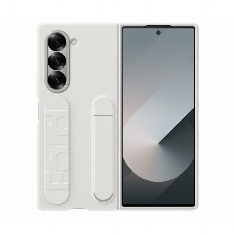 "Samsung Silicone Stand Case with Strap fr Galaxy Fold6. Wei" – Bild 3