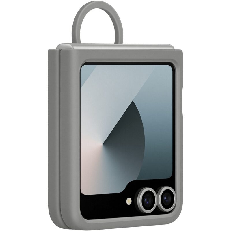 "Samsung Silicone Case with Ring fr Galaxy Z Flip6. Grau" – Bild 4