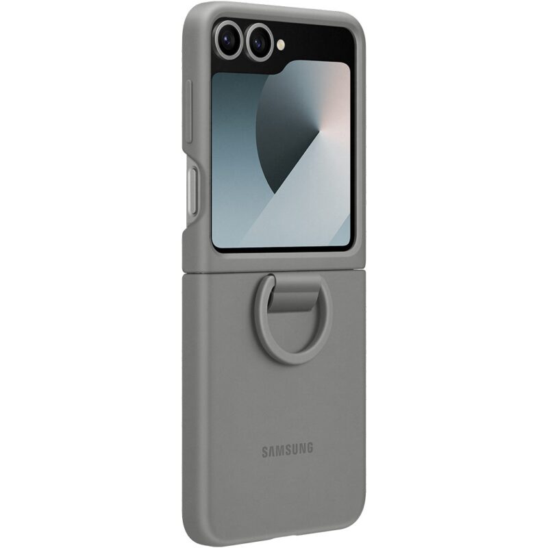 "Samsung Silicone Case with Ring fr Galaxy Z Flip6. Grau" – Bild 5