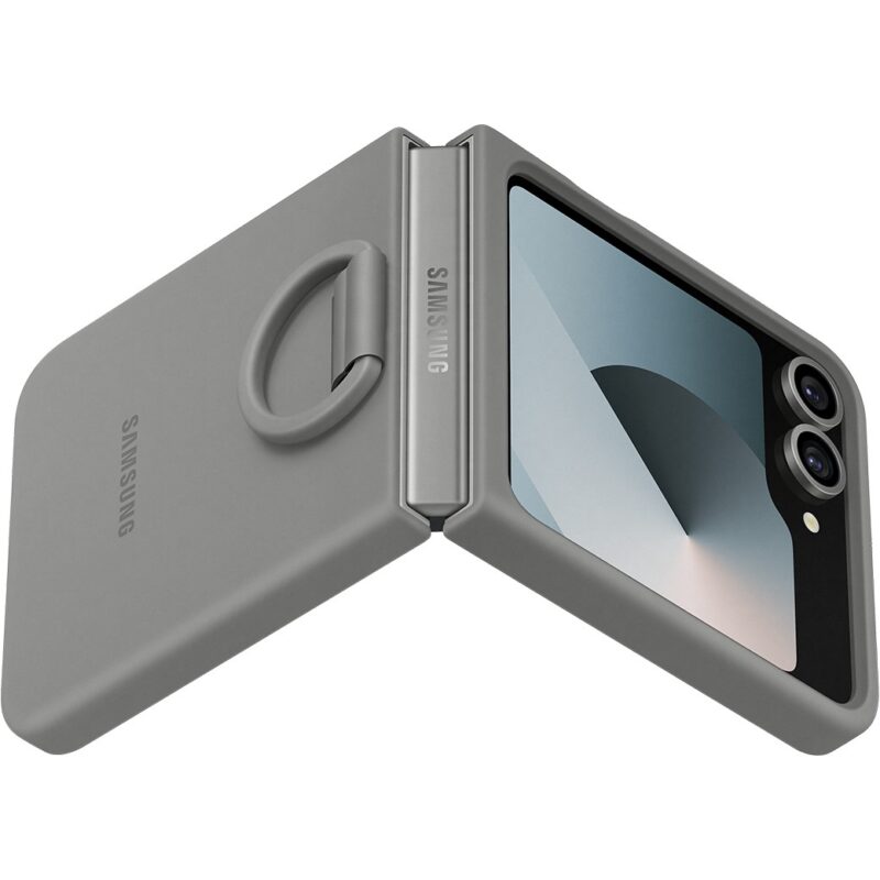 "Samsung Silicone Case with Ring fr Galaxy Z Flip6. Grau" – Bild 6