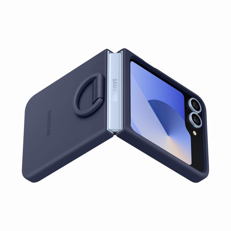 "Samsung Silicone Case with Ring fr Galaxy Z Flip6. Navy" – Bild 4