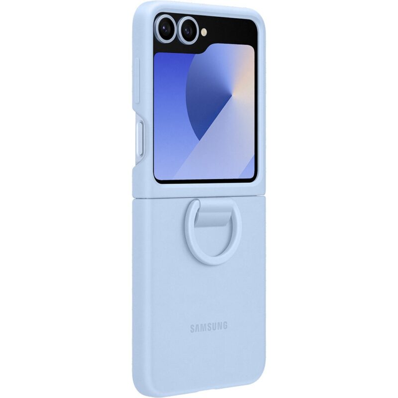 "Samsung Silicone Case with Ring fr Galaxy Z Flip6. Blau" – Bild 5