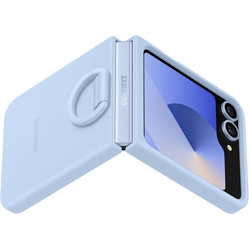"Samsung Silicone Case with Ring fr Galaxy Z Flip6. Blau" – Bild 6